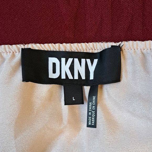 DKNY Chiffon Stripe Print Pleated A-Line Midi Skirt Large - Picture 9 of 10